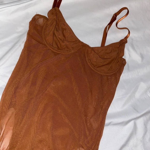 Mendocino Orange sheer bodysuit - Picture 3 of 5